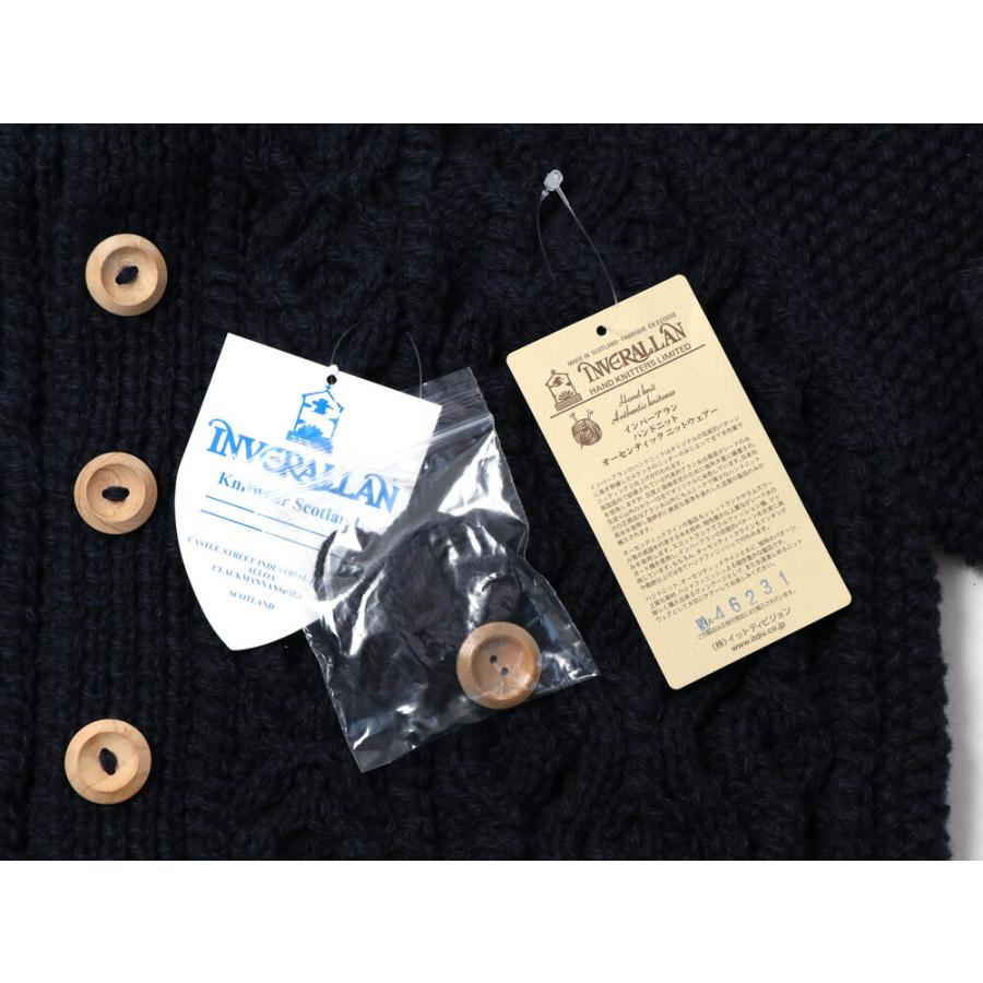 INVERALLAN インバーアラン ハンドニット カーディガン 3A INVERALLAN インバーアラン ハンドニット カーディガン 3A