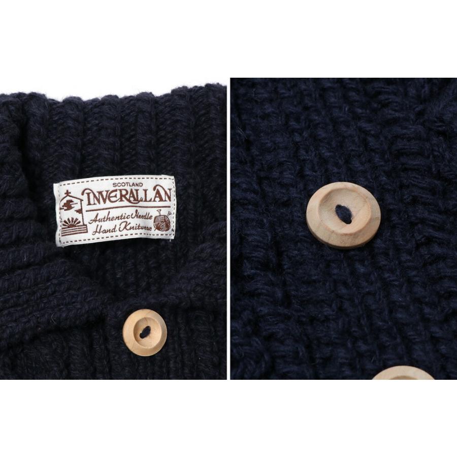 INVERALLAN インバーアラン ハンドニット カーディガン 3A INVERALLAN インバーアラン ハンドニット カーディガン 3A