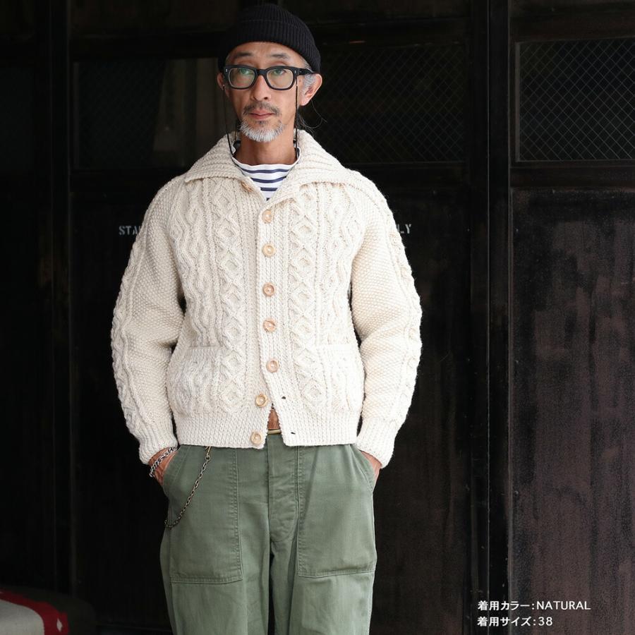INVERALLAN インバーアラン ハンドニット カーディガン 3A INVERALLAN インバーアラン ハンドニット カーディガン 3A