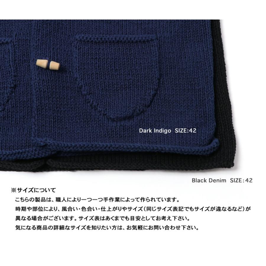 INVERALLAN インバーアラン デニムヤーン ハンドニット ベスト INVERALLAN インバーアラン デニムヤーン ハンドニット ベスト