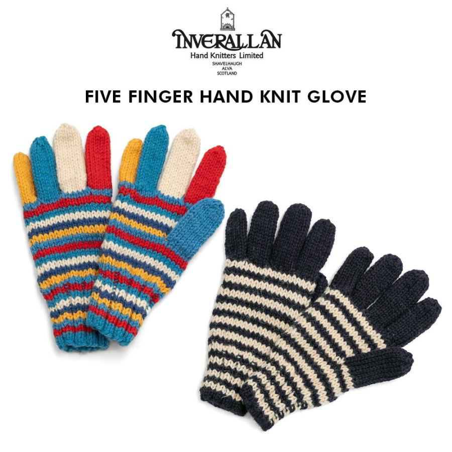 スコットランド製　INVERLLAN インバーアラン INVERALLAN（インバーアラン） 手袋 ハンドニット 手編み