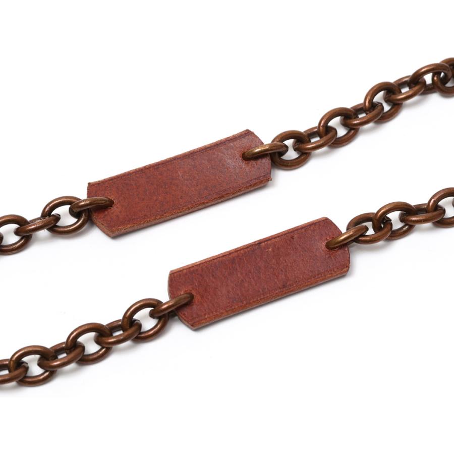 J.O.B Leather Stamp Chain Bracelet スタンプチェーンブレスレット ID