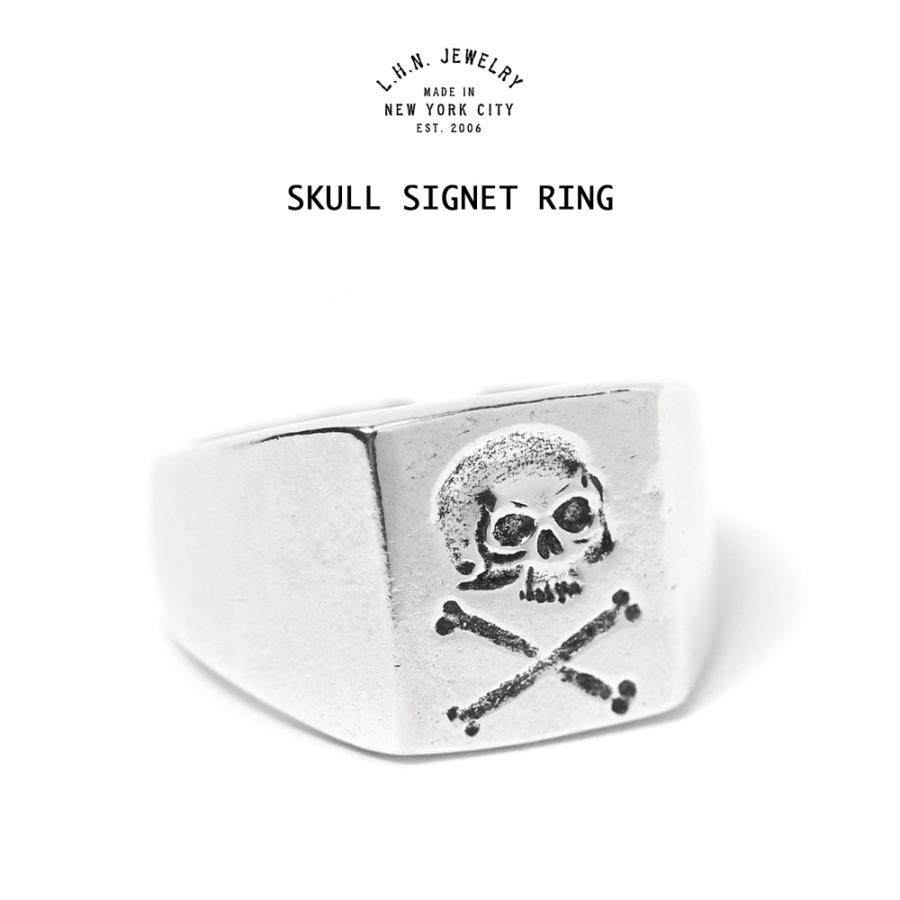 LHN Jewelry エルエイチエヌ ジュエリー Skull Signet Ring スカル