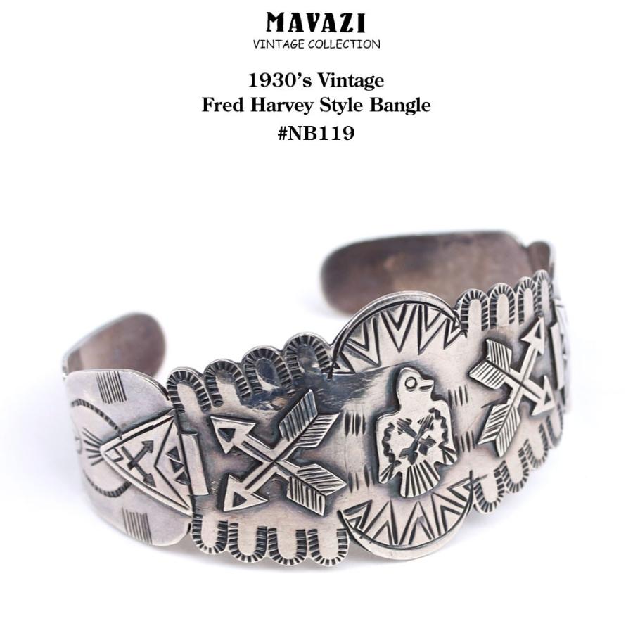 1930's Vintage Fred Harvey Style Bangle #NB119 フレッドハービースタイル バングル｜mavazishopping｜02