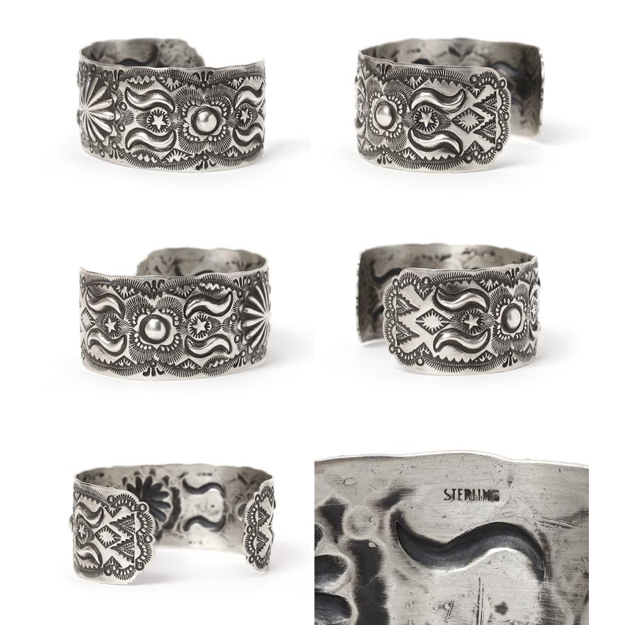 Navajo Vincent Joe Platero スタンプワーク バングル Vincent Platero ヴィンセント プラテロ Concho Bangle コンチョ