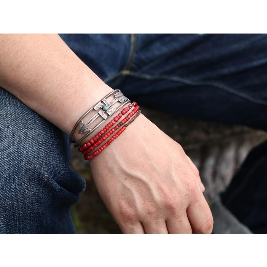 NAVAJO（ナバホ） 1930's Vintage 卍 ＆ Arrow Coin Silver Bangle