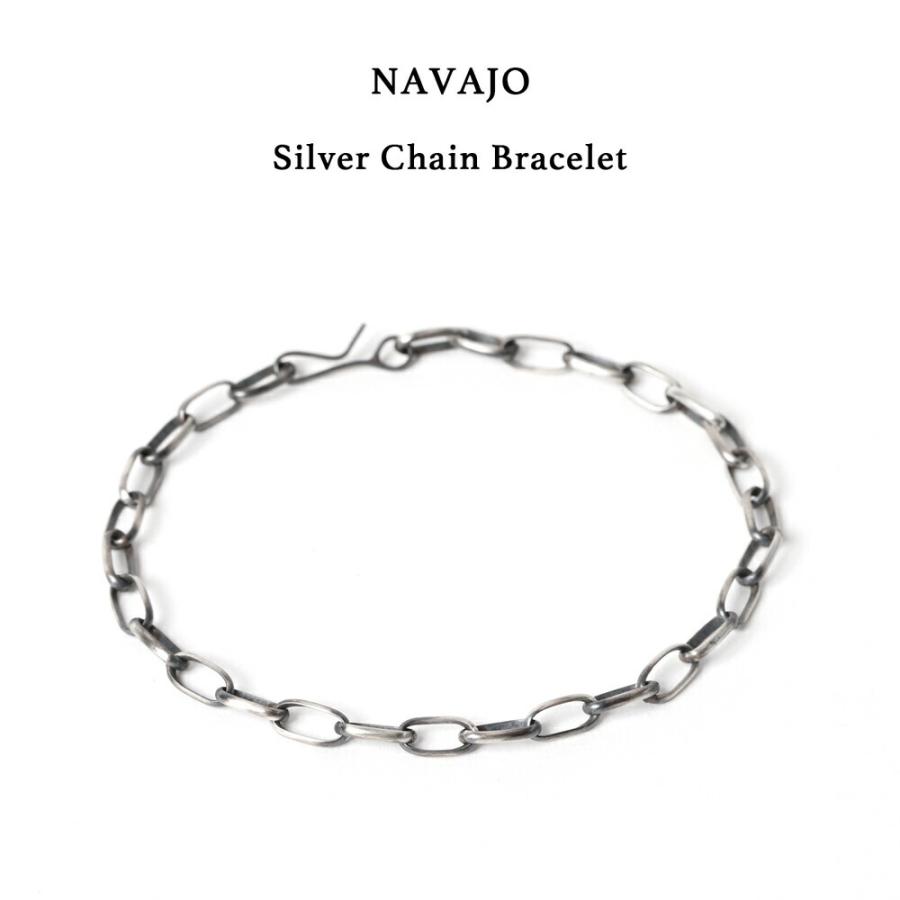 ナバホチェーンブレスレットヴィンテージシルバー925好きに 中古・古着通販】Navajo (ナバホ) チェーンブレスレット