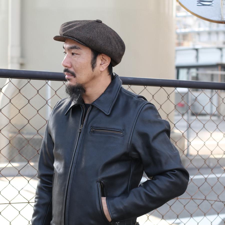 New York Hat Co ニューヨークハット HERRINGBONE NEWSBOY 9038