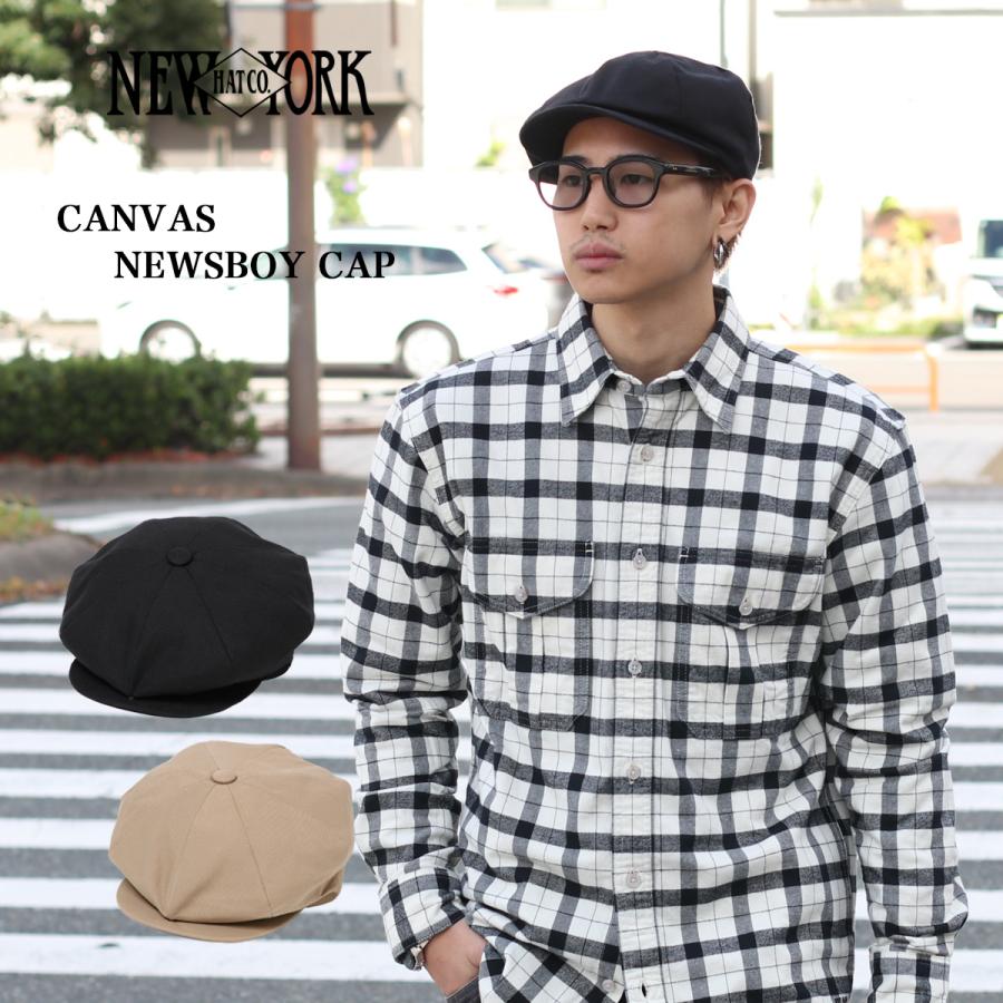 New York Hat Co ニューヨークハット 6218 CANVAS NEWSBOY CAP