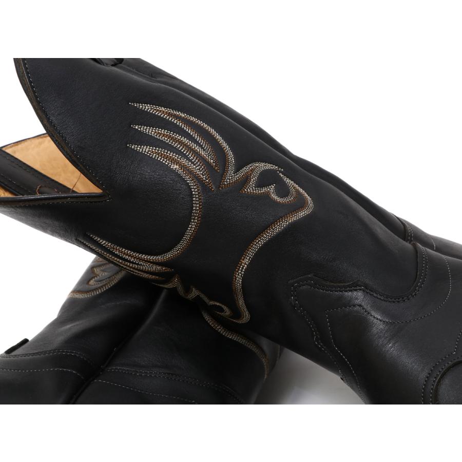 OLATHE BOOT オレイサ Cowboy Boots Mule Blackカウボーイブーツ