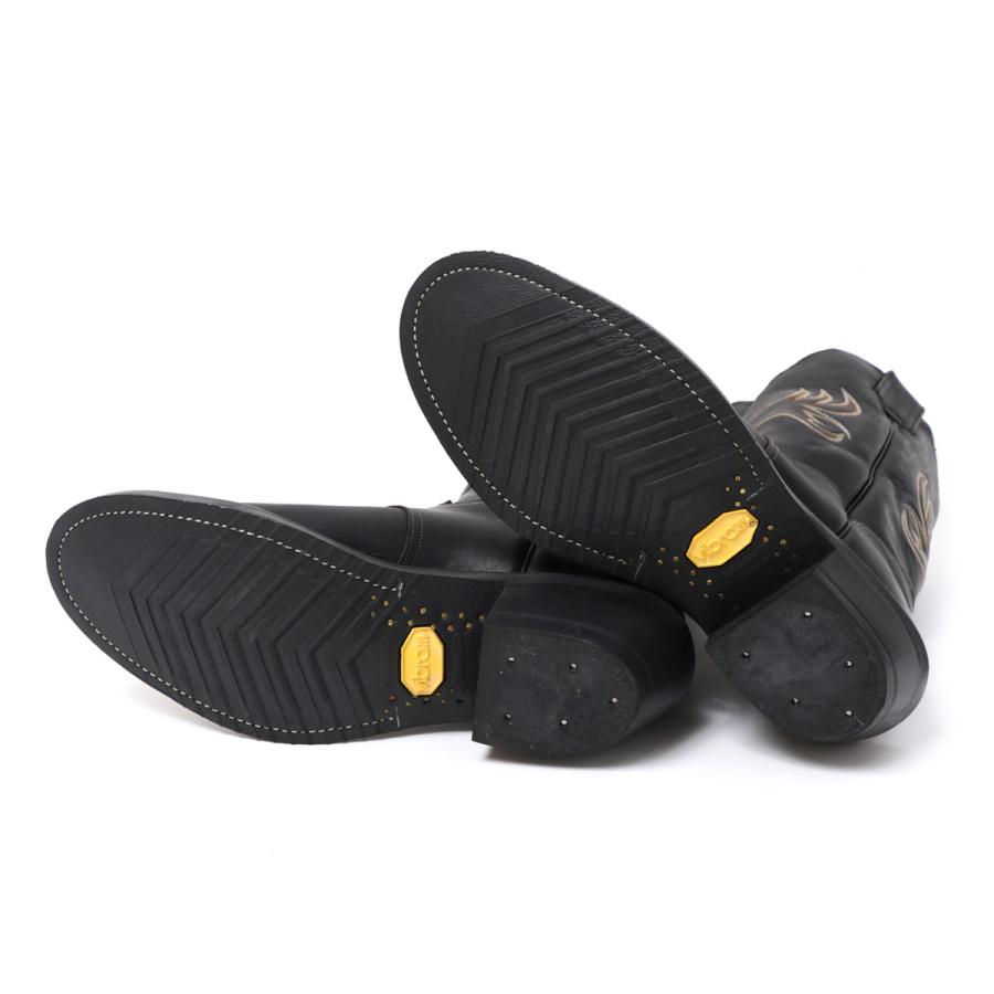 OLATHE BOOT オレイサ Cowboy Boots Mule Blackカウボーイブーツ