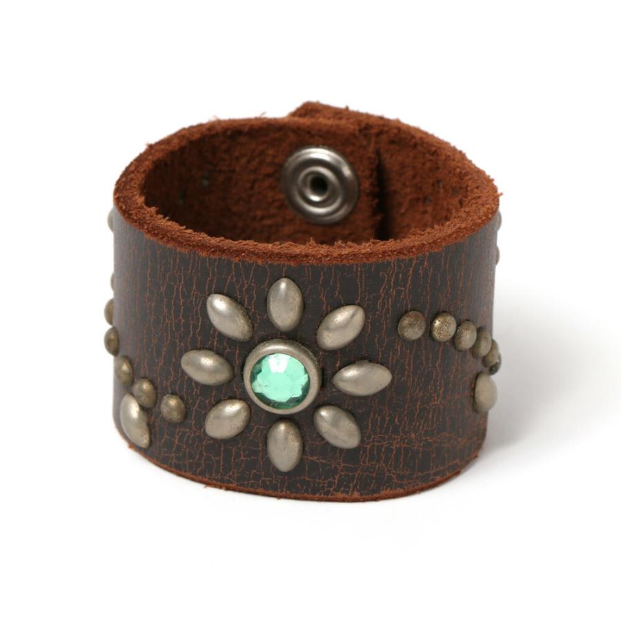 Rooster King &Co ROOSTER KING and CO. STUDS LEATHER BANGLE