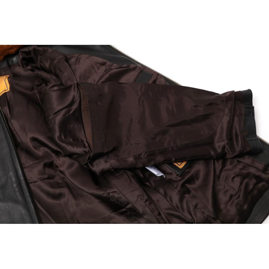 SHANGRI-LA HERITAGE シャングリラ ヘリテージ ファーカラー VARENNE  レザージャケット BLACK BROWN 全2色 MADE IN ITALYの画像