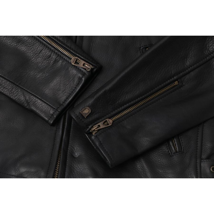 SHANGRI-LA HERITAGE シャングリラ ヘリテージ ファーカラー VARENNE  レザージャケット BLACK BROWN 全2色 MADE IN ITALYの画像