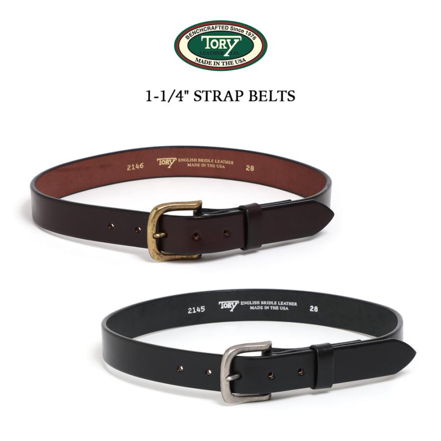 TORY LEATHER ブライドルレザー ストラップベルト 1-1/4インチ TORY LEATHER ブライドルレザー ストラップベルト 1-1/4インチ