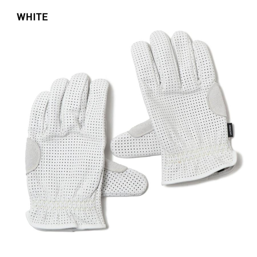 UNCROWD アンクラウド LEATHER PUNCH MESH GLOVE パンチレザー