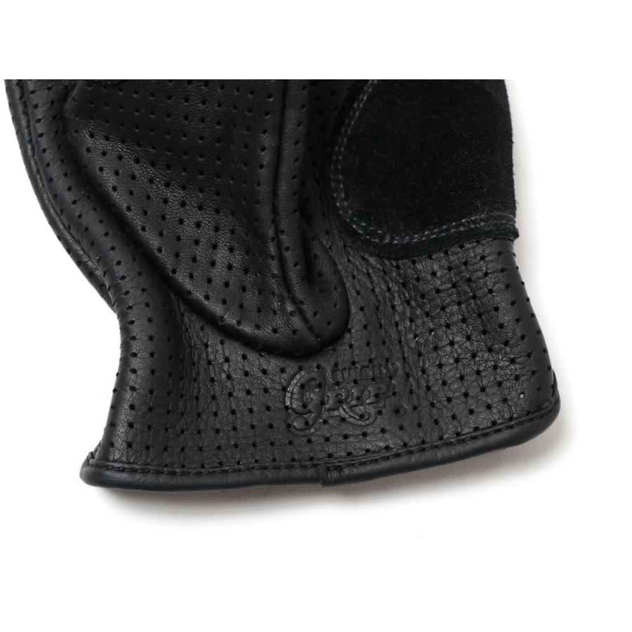 UNCROWD アンクラウド LEATHER PUNCH MESH GLOVE パンチレザー