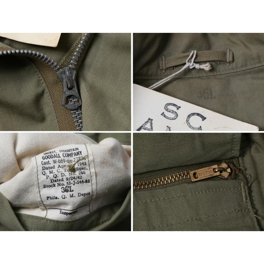 VINTAGE 1940's WWII U.S. ARMY MOUNTAIN TROOPS JACKET WITH VINTAGE 1940's WWII U.S. ARMY MOUNTAIN TROOPS JACKET WITH