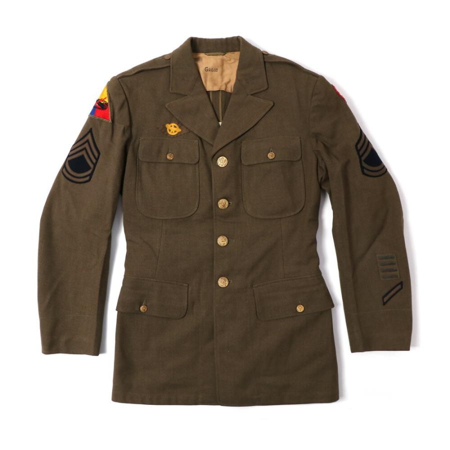 *　 1940年代USAAFアメリカ陸軍士官制服　ウールシャツ　ネクタイセット 1940年代USAAFアメリカ陸軍士官制服 ウールシャツ ネクタイセット