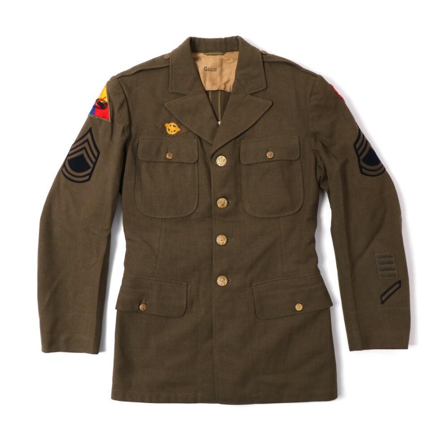 1940's US ARMY OFFICER JACKET  オフィサージャケット チノタイ付き アメリカ陸軍 送料無料｜mavazishopping｜02