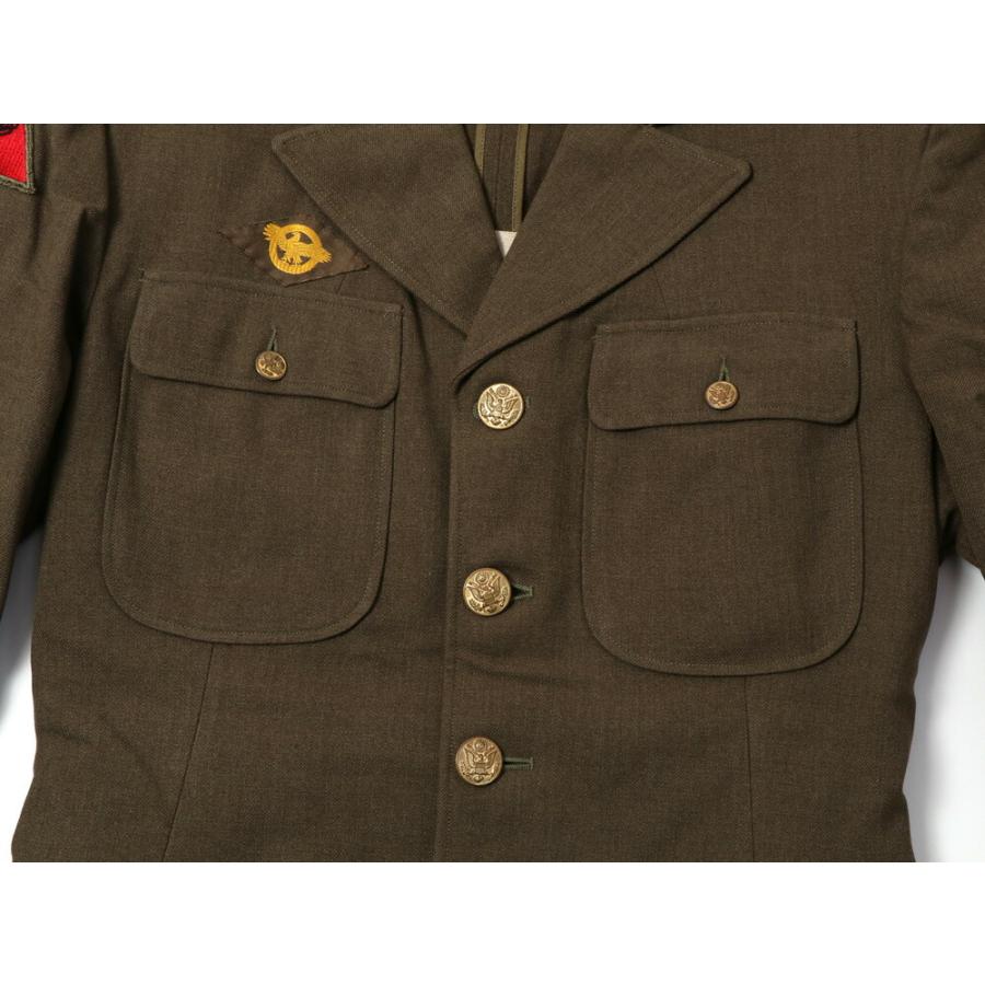 1940's US ARMY OFFICER JACKET  オフィサージャケット チノタイ付き アメリカ陸軍 送料無料｜mavazishopping｜05