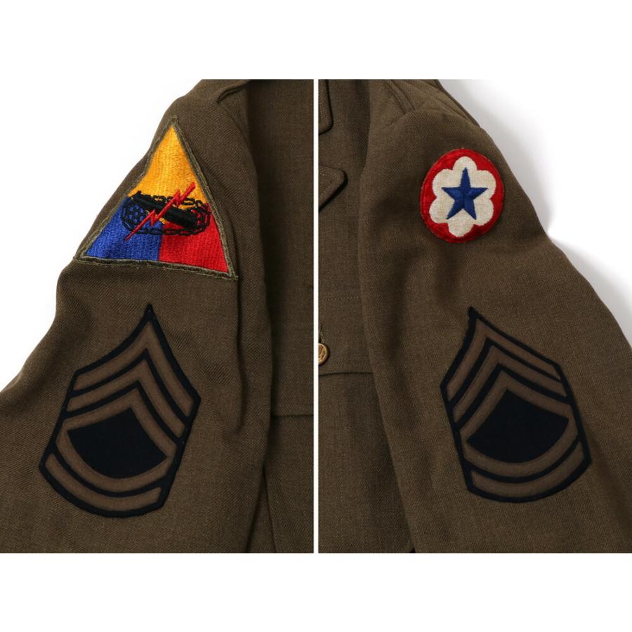 1940's US ARMY OFFICER JACKET  オフィサージャケット チノタイ付き アメリカ陸軍 送料無料｜mavazishopping｜06