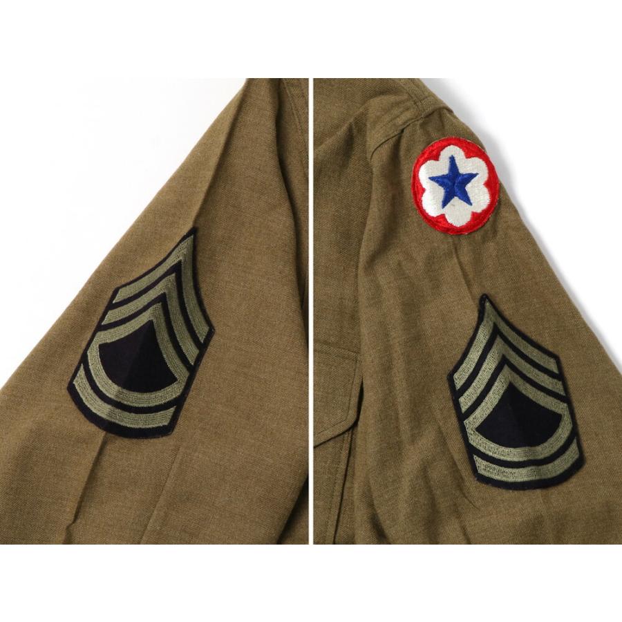 *　 1940年代USAAFアメリカ陸軍士官制服　ウールシャツ　ネクタイセット 1940年代USAAFアメリカ陸軍士官制服 ウールシャツ ネクタイ