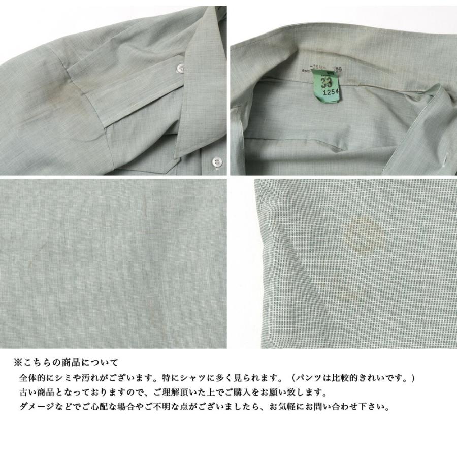 VINTAGE 1980's US ARMY AG415 SHIRTS＆AG344 PANTS SET UP 夏用シャツ