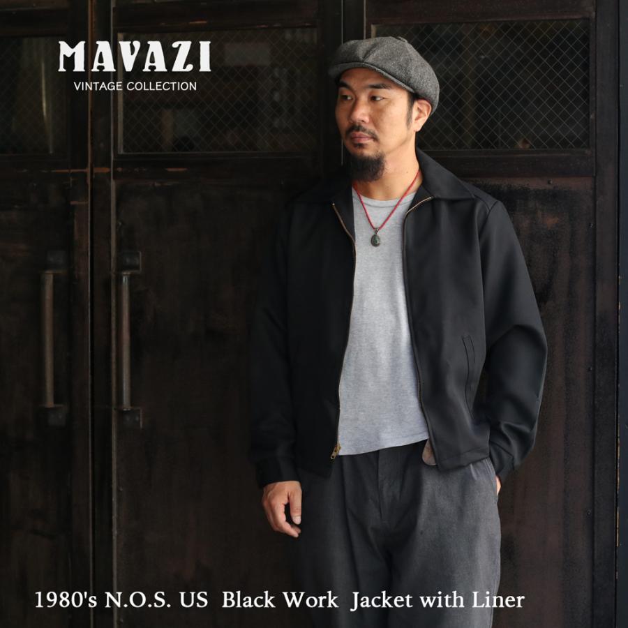 80s USA製 MTA ニューヨーク 企業物 ユニフォーム ワークジャケット 1980's N.O.S. US Black Work Jacket with Liner ブラックワーク