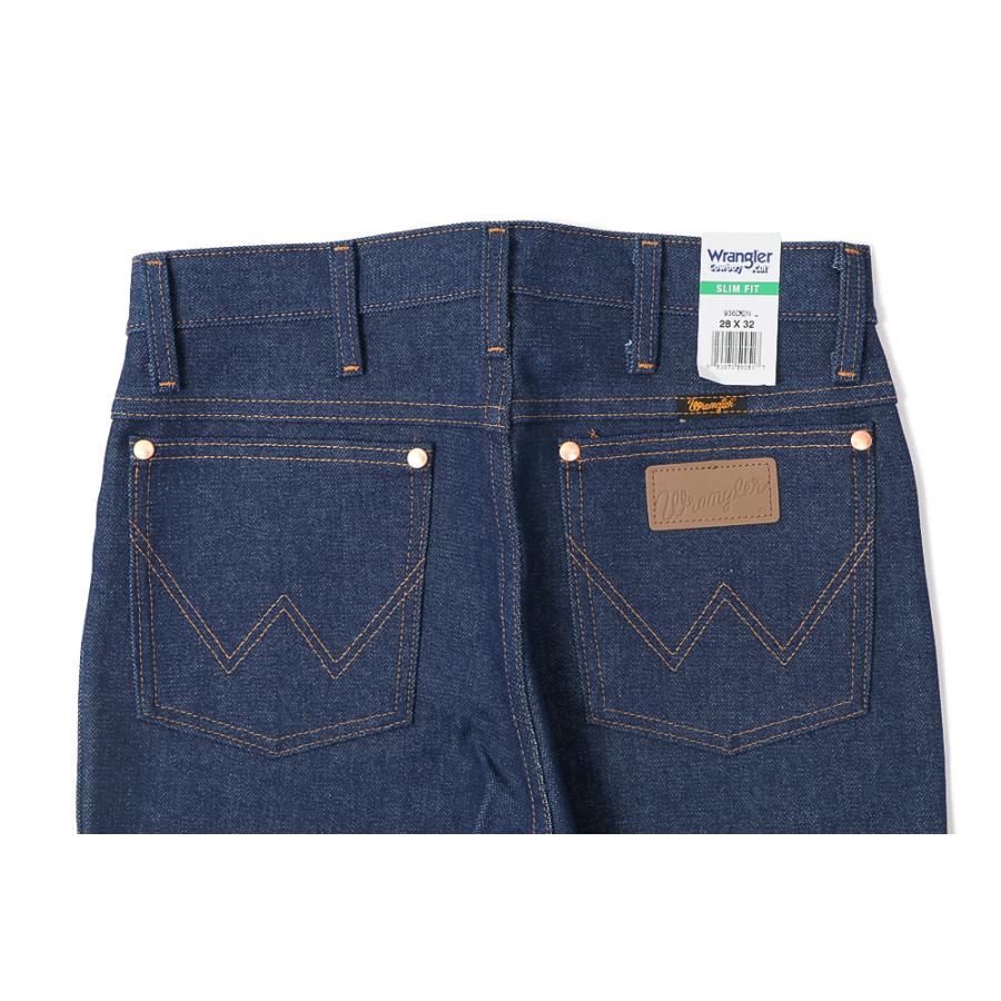 Wrangler 裾上げ無料 936 スリムフィット デニムパンツ リジット
