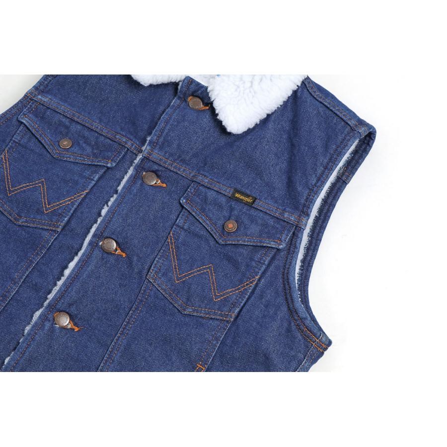 Wrangler（ラングラー） デニムボアベスト デニムベスト USA企画 US