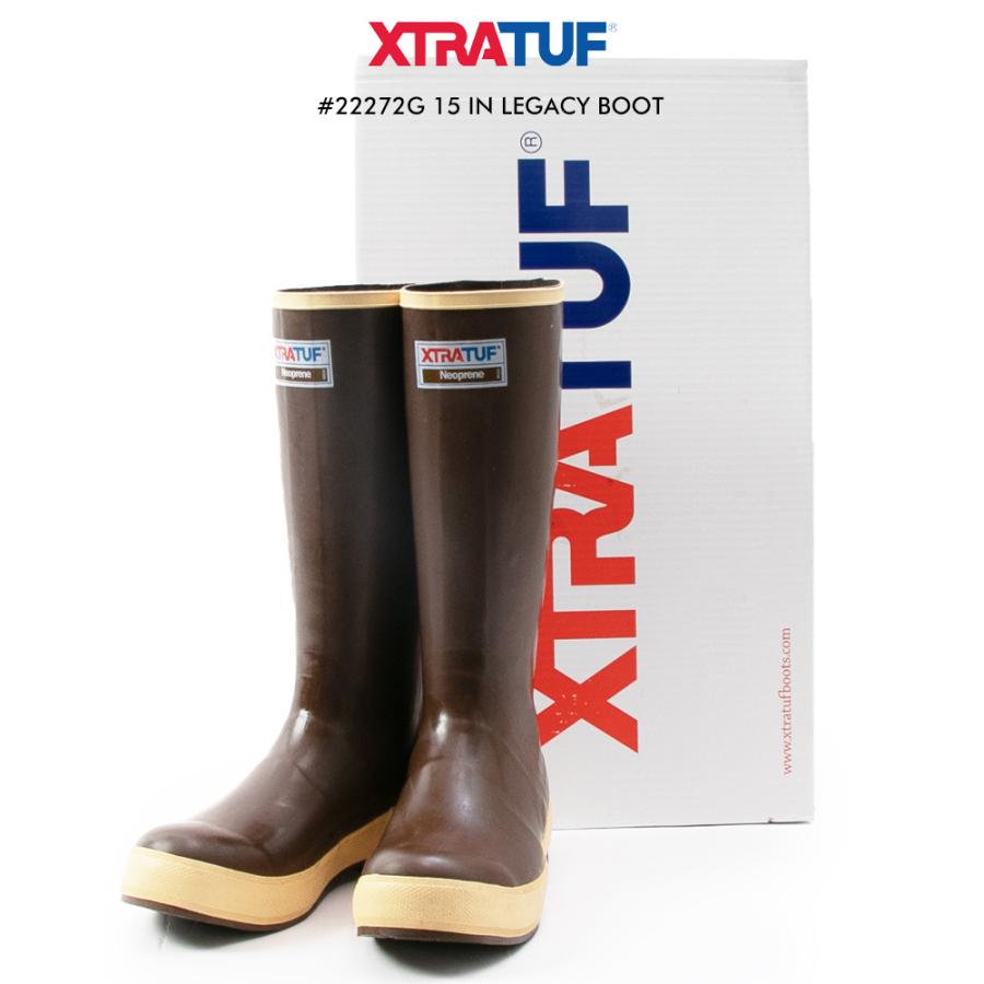 XTRA TUF エクストラタフ 15インチレガシーブーツ ブラウン レイン