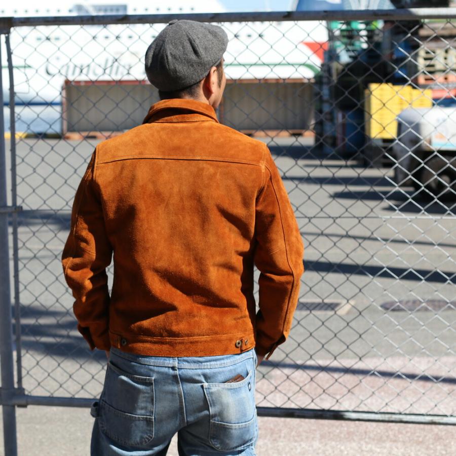 別注Y'2 LEATHER レザージャケットスウェードGジャン Y'2 LEATHER ワイツーレザー STEER SUEDE 2nd Type Gジャン