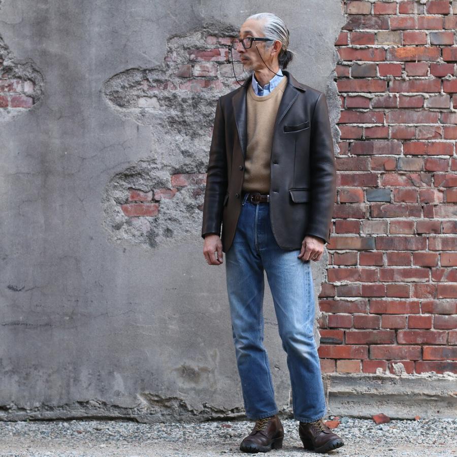 Y'2 LEATHER ワイツーレザー DEER SKIN 2BUTTON JACKET DJ-22 鹿 Y'2 LEATHER ワイツーレザー DEER SKIN 2BUTTON JACKET DJ-22 鹿