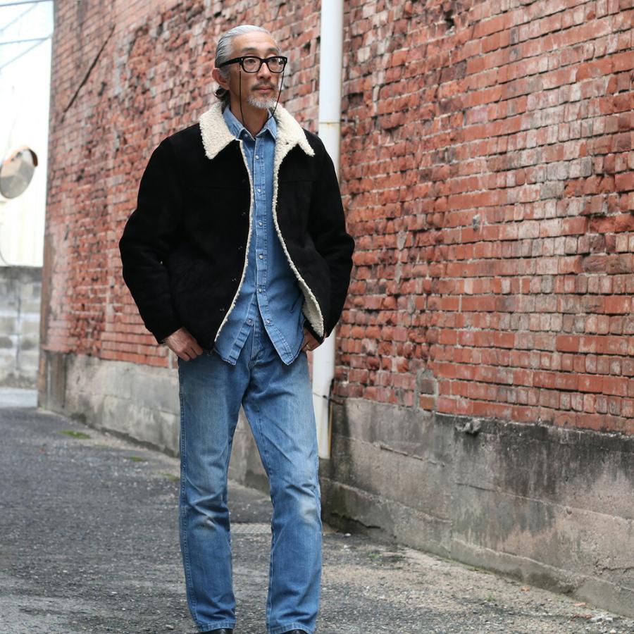 wasew ワソー ES COAT ボアランチコート Y'2 LEATHER ワイツーレザー WJ-02 別注 ステアスエード ボア