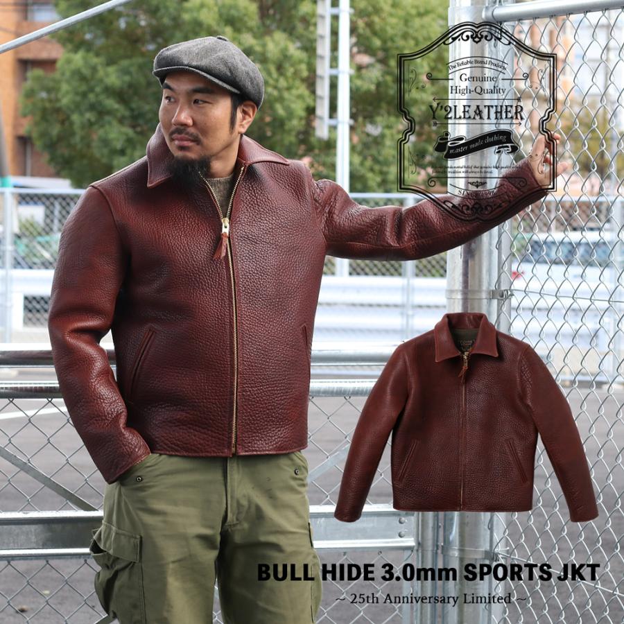Y'2 LEATHER ワイツーレザー BR-45-25SP BULL HIDE 3.0mm SPORTS JKT