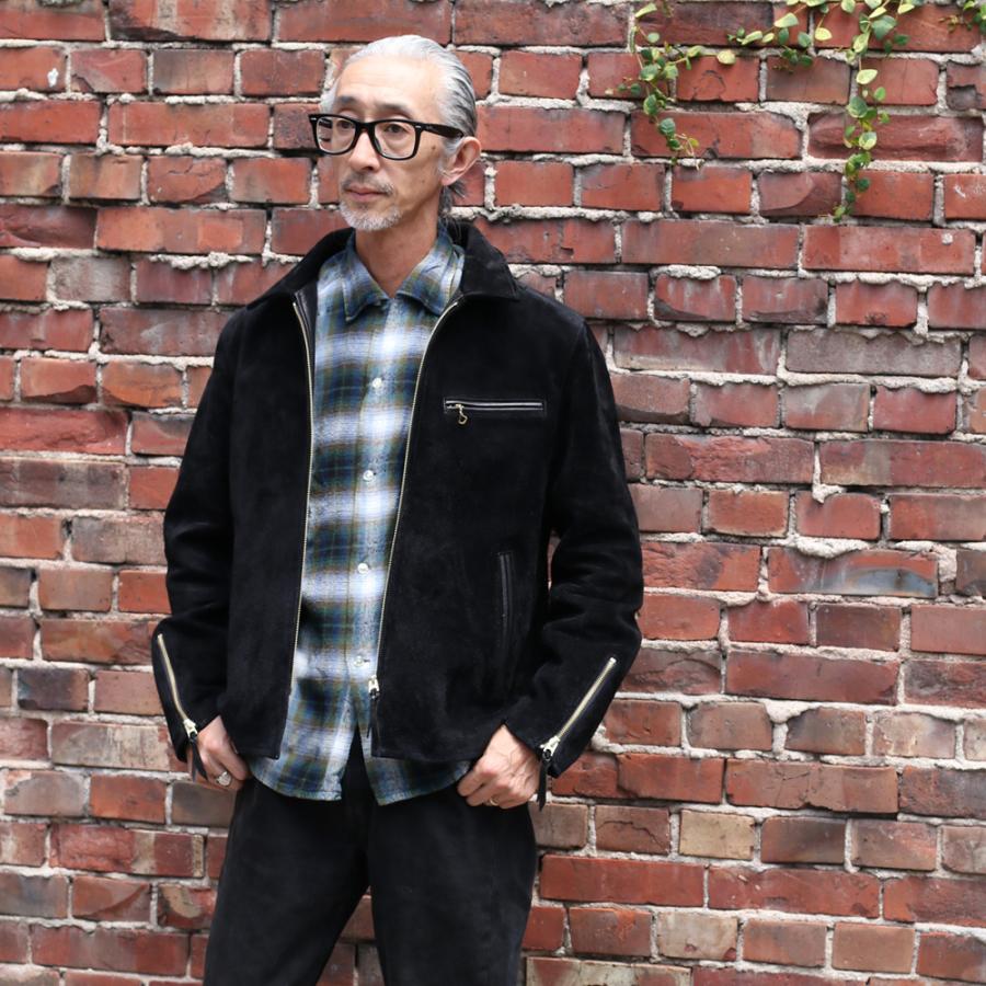 Y'2 LEATHER ワイツーレザー TR-65 STEER SUEDE SINGLE RIDERS ステア