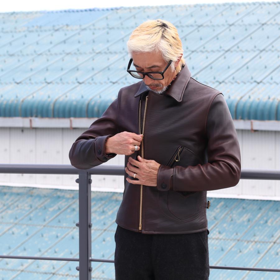 ダブルライダースジャケット Y’2レザー Y'2 LEATHER ワイツーレザー HR-55 VINTAGE HORSE（ホースハイド）D
