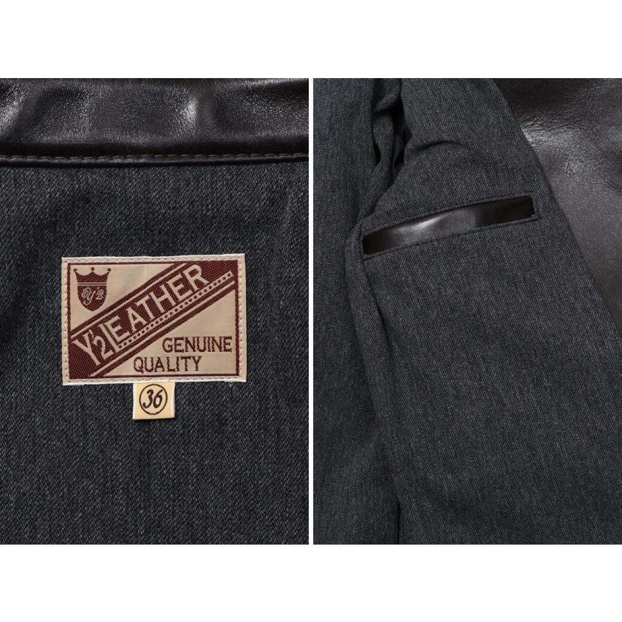 Y'2 LEATHER ワイツーレザー ANILINE STEER ROUNDED HEM CAR COAT