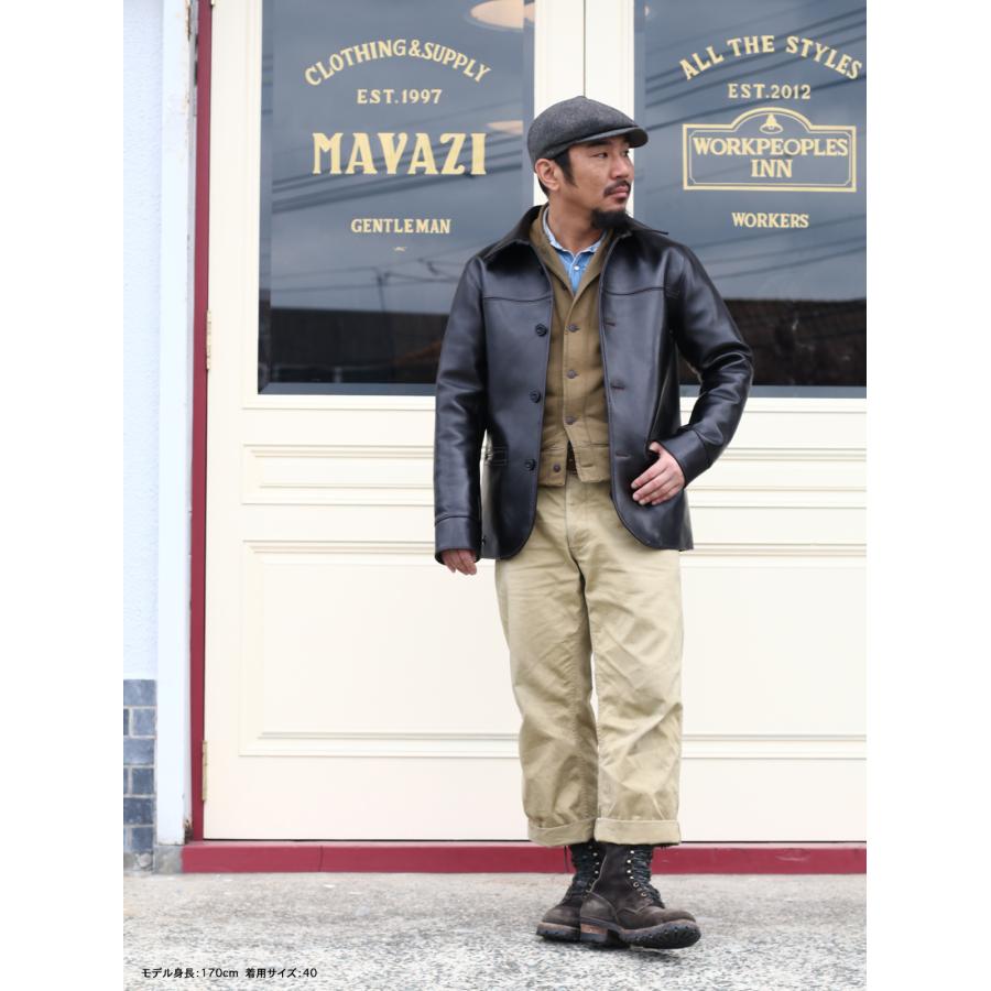 Y'2 LEATHER ワイツーレザー ANILINE STEER ROUNDED HEM CAR COAT