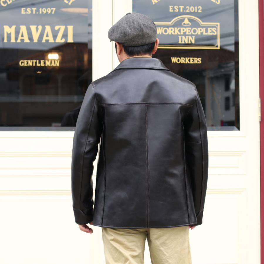 Y'2 LEATHER ワイツーレザー ANILINE STEER ROUNDED HEM CAR COAT