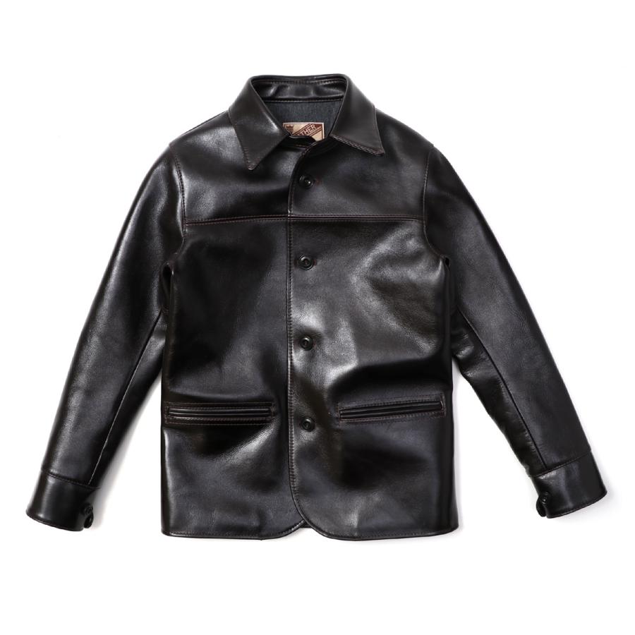Y'2 LEATHER ワイツーレザー ANILINE STEER ROUNDED HEM CAR COAT