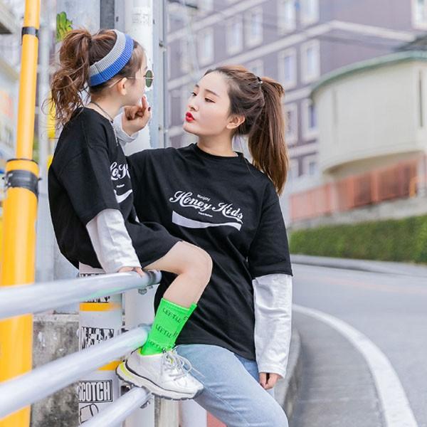 キッズ 子供服 女の子 海外ブランド Honey Kids ロングtシャツ Mv1580 Mavelous 通販 Yahoo ショッピング
