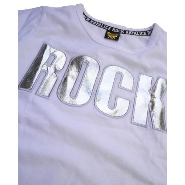 激安セール 子供服 女の子裾リボンTシャツ ROCKロゴ ロゴTシャツ レイアリス｜mavelous｜07