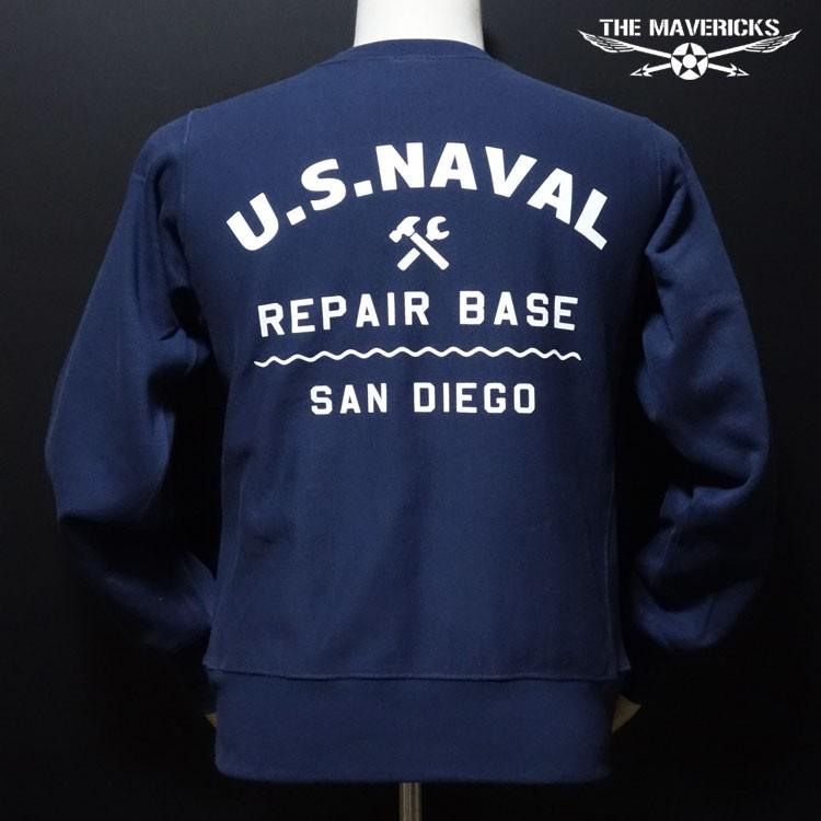 THE MAVERICKS ミリタリー スウェット トレーナー 12oz 極厚手 裏起毛