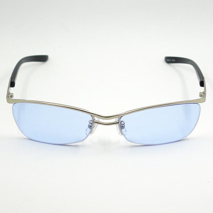 メタル ナイロール サングラス シャープ ブルー 青 新品 メンズ 哀川翔 YOSHIKI Gackt タイプ | ブランド登録なし | 02