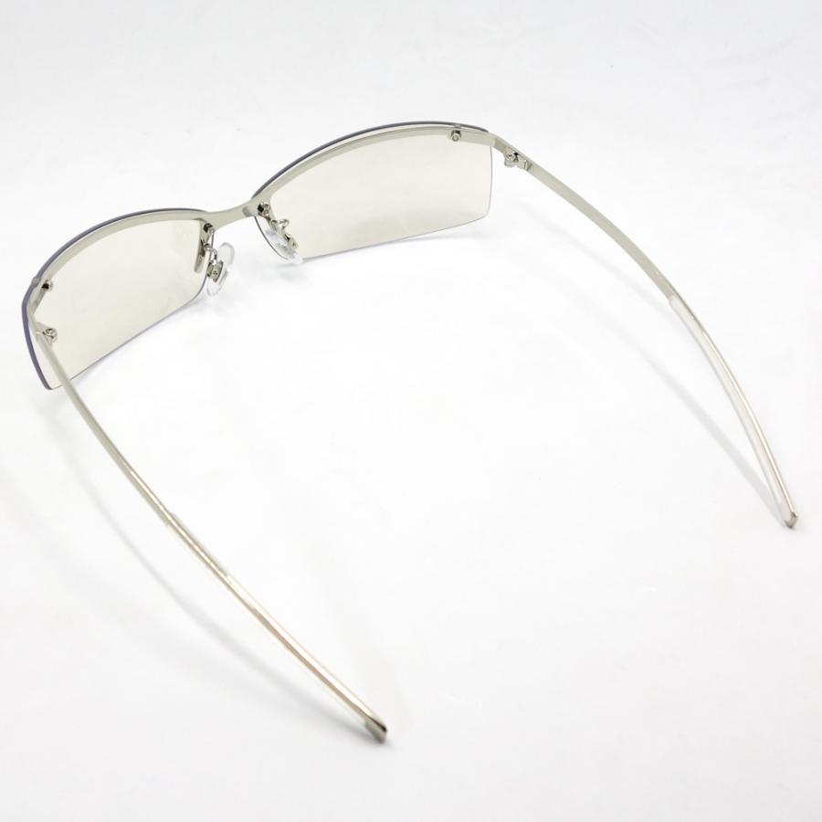 サングラス メンズ おしゃれ シンプルな２ポイント ライトスモーク フラッシュ ミラー 新品 | ブランド登録なし | 06