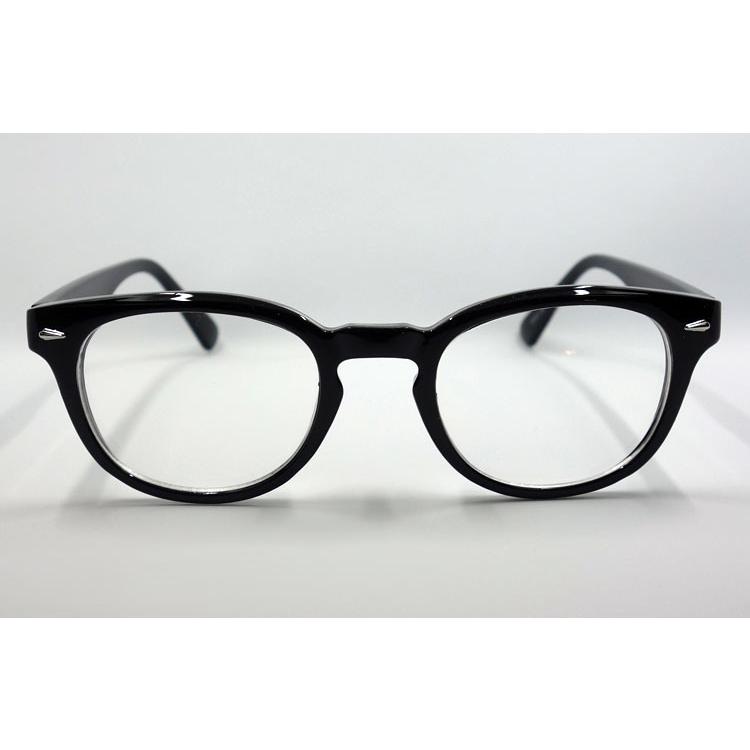 伊達メガネ 、黒×白、ファッション眼鏡、古着 メンズ 伊達メガネ ブラック 黒 ボストン型 だてめがね 40代 50代