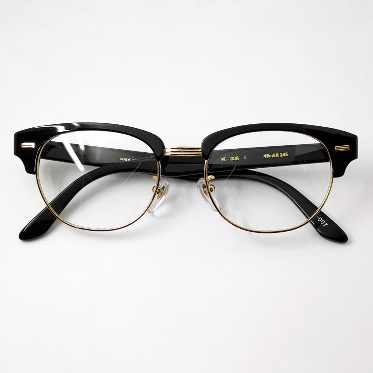 日本製 眼鏡 セルフレーム 鯖江 職人ハンドメイド サーモント型 ブラック 黒｜mavericks｜03