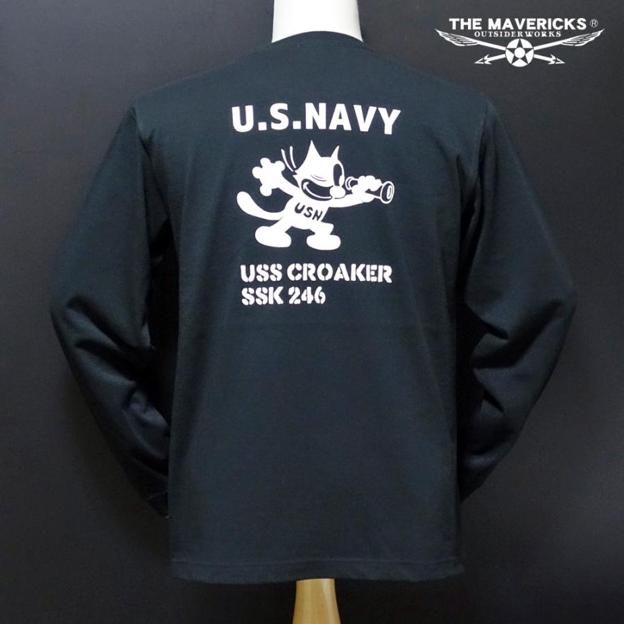 極厚 メンズ 長袖 Tシャツ ヘビーウェイト ミリタリーTシャツ 米海軍
